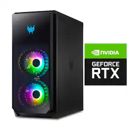 Acer - Refurbished Excellent - Predator - Desktop Intel Core i7 NVIDIA GeForce RTX 4080 3.40GHz 32GB RAM 3TB HDD+SSD W11P | PO7-650-UR11 - Black