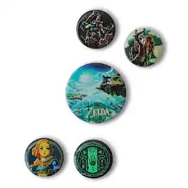 The Legend of Zelda - The Legend Of Zelda: Tears Of The Kingdom 5-Piece Button Set - Multi-Colored