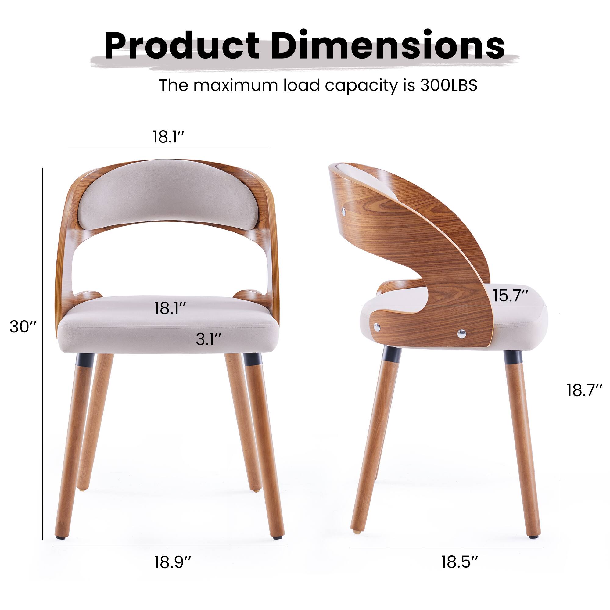 Product Dimensions  
The maximum load capacity is 300LBS

18.1"  
30"  
18.1"  
3.1"  
15.7"  
18.7"  
18.9"  
18.5"