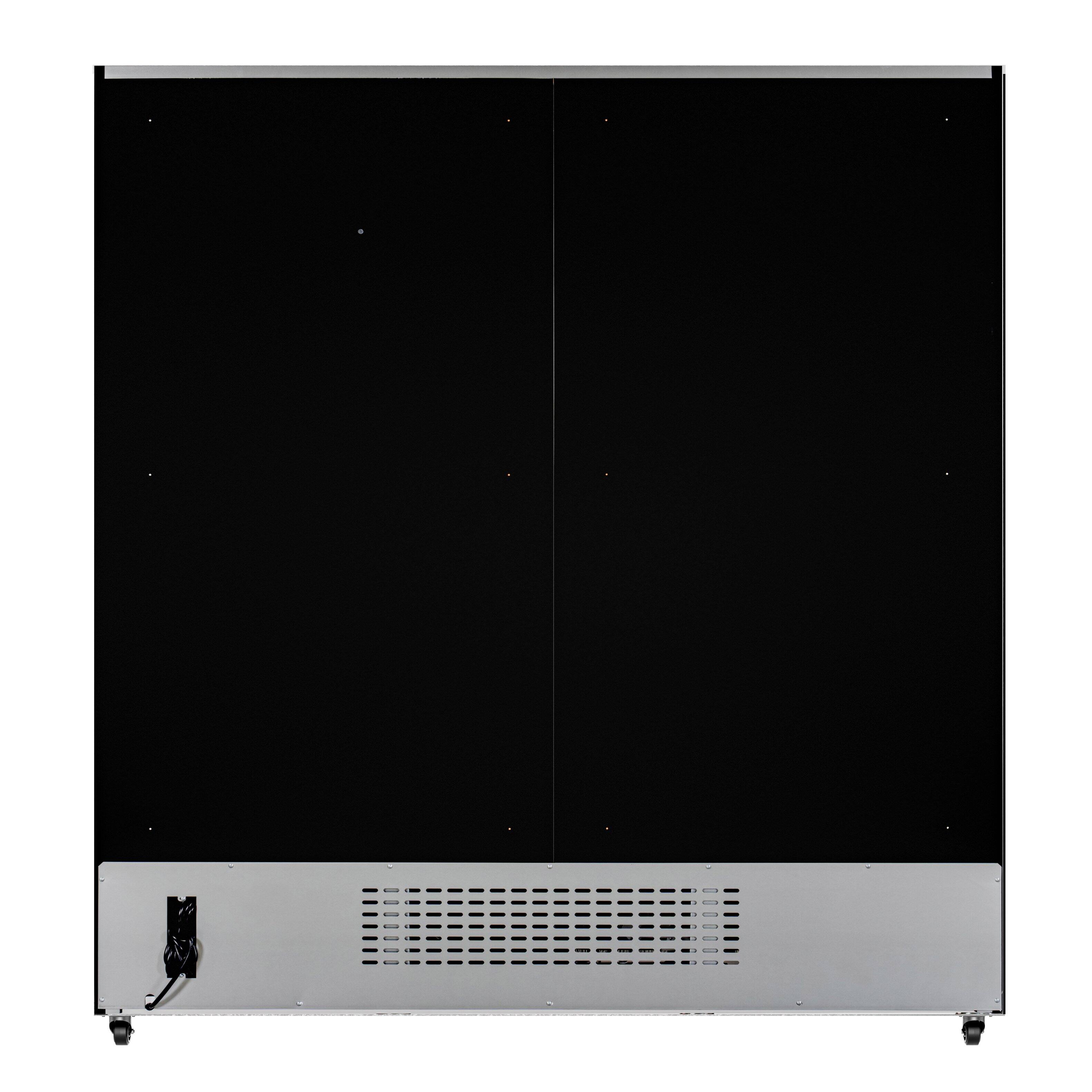 Alt View 4. Koolmore - 71 in. Three-Door Merchandiser Refrigerator - 56 Cu Ft. MDR-3GD-63C - Black.