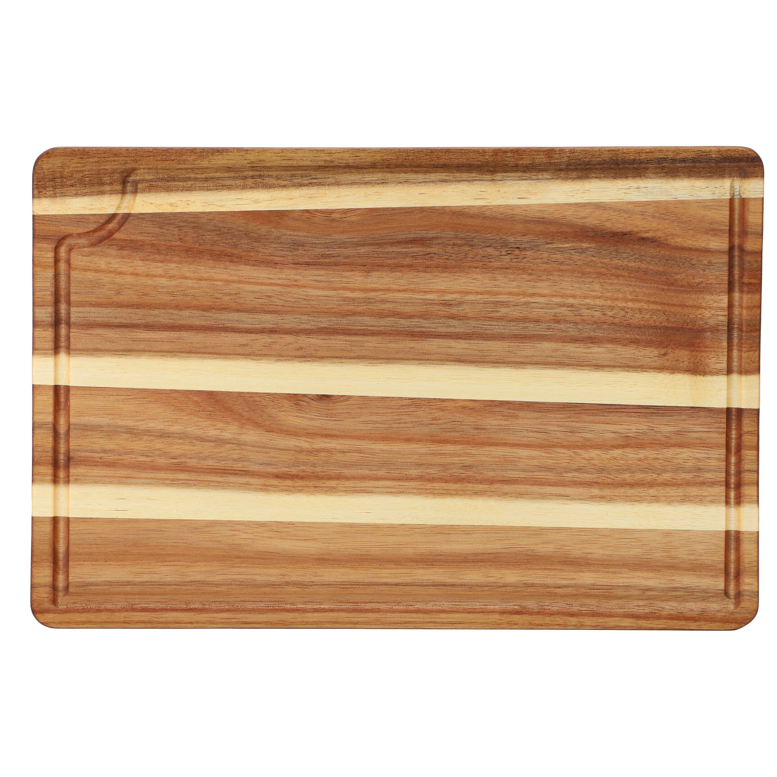 Alt View 3. MegaChef - MegaChef 3 Piece Acacia Wood Cutting Board Set - Brown.