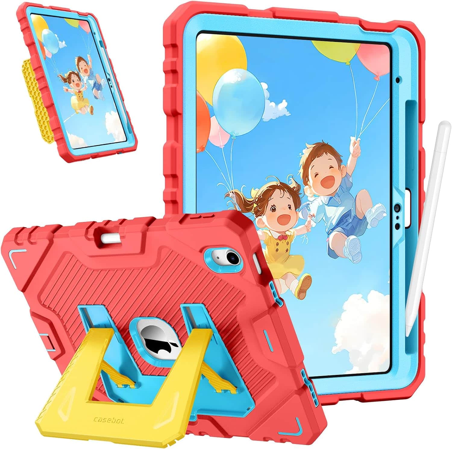 "Fintie - Kid-Friendly Case for iPad (A16) 11th Gen 11-inch/iPad 10th Gen 10.9""| Fully-Body Rugged Heavy-Duty Kickstand Cover - Pink/Yellow" price history on PriceWatchPro