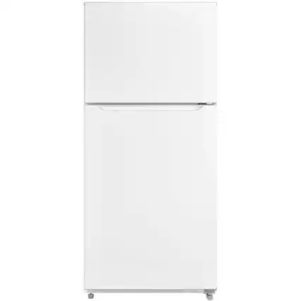 Front. Element - Element ERT14CSCW 14.2 Cu. Ft. White Freestanding Top-Freezer Refrigerator - White.
