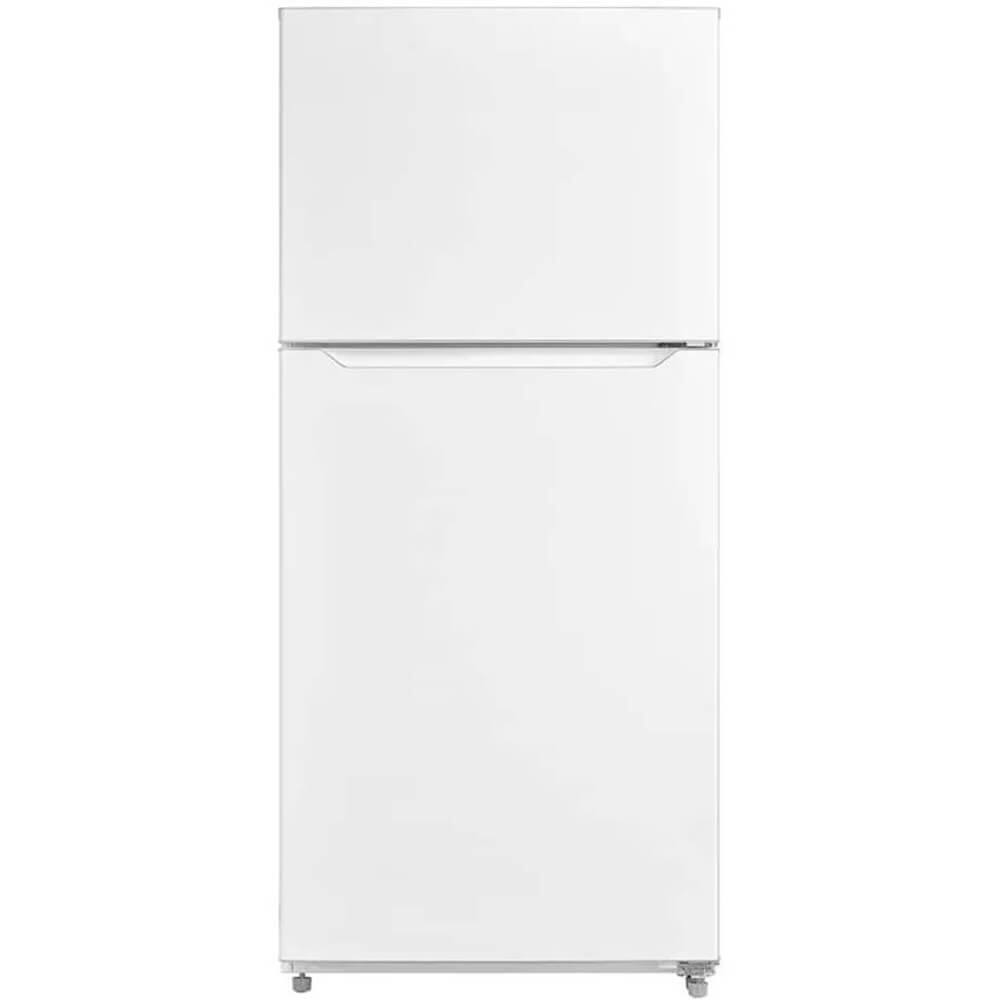 Front. Element - Element ERT14CSCW 14.2 Cu. Ft. White Freestanding Top-Freezer Refrigerator - White.