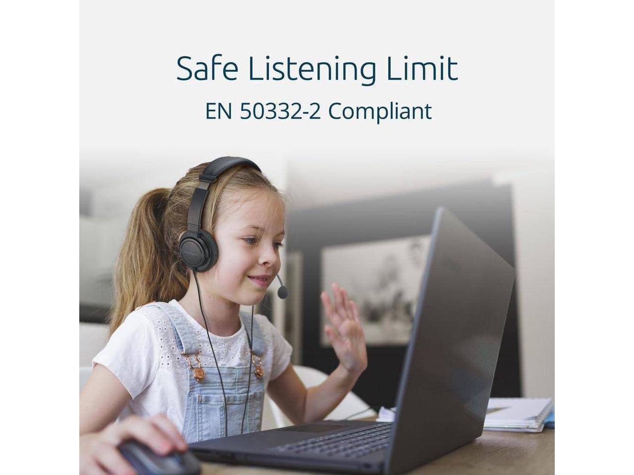 Safe Listening Limit  
EN 50332-2 Compliant