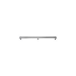 Alfi - 47" Stainless Steel Linear Shower Drain with Groove Lines - Gray