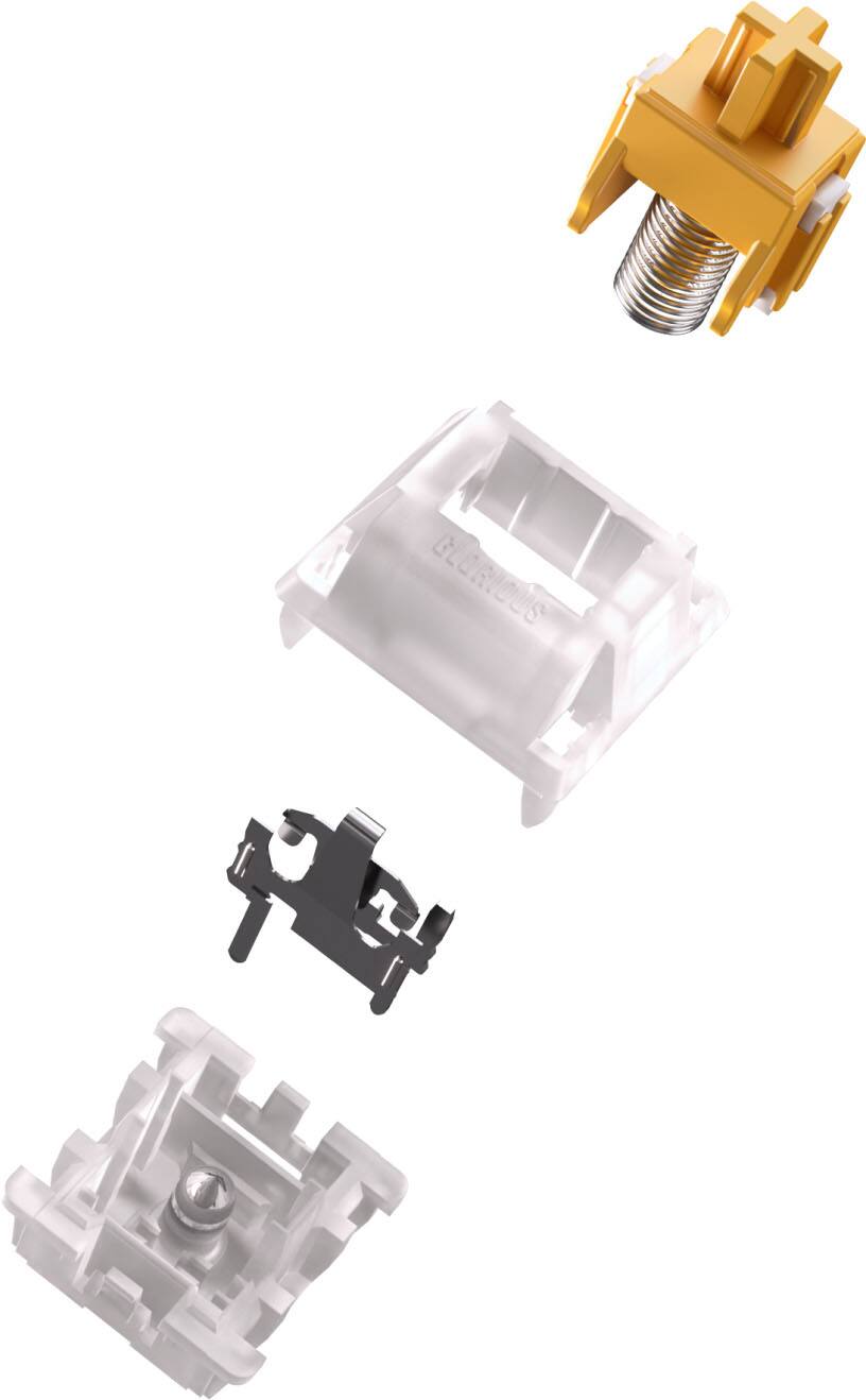 Alt View 15. Glorious - Silent Lubed Mechanical Keyboard 5-pin Hot Swappable Switches (36x) - Panda.