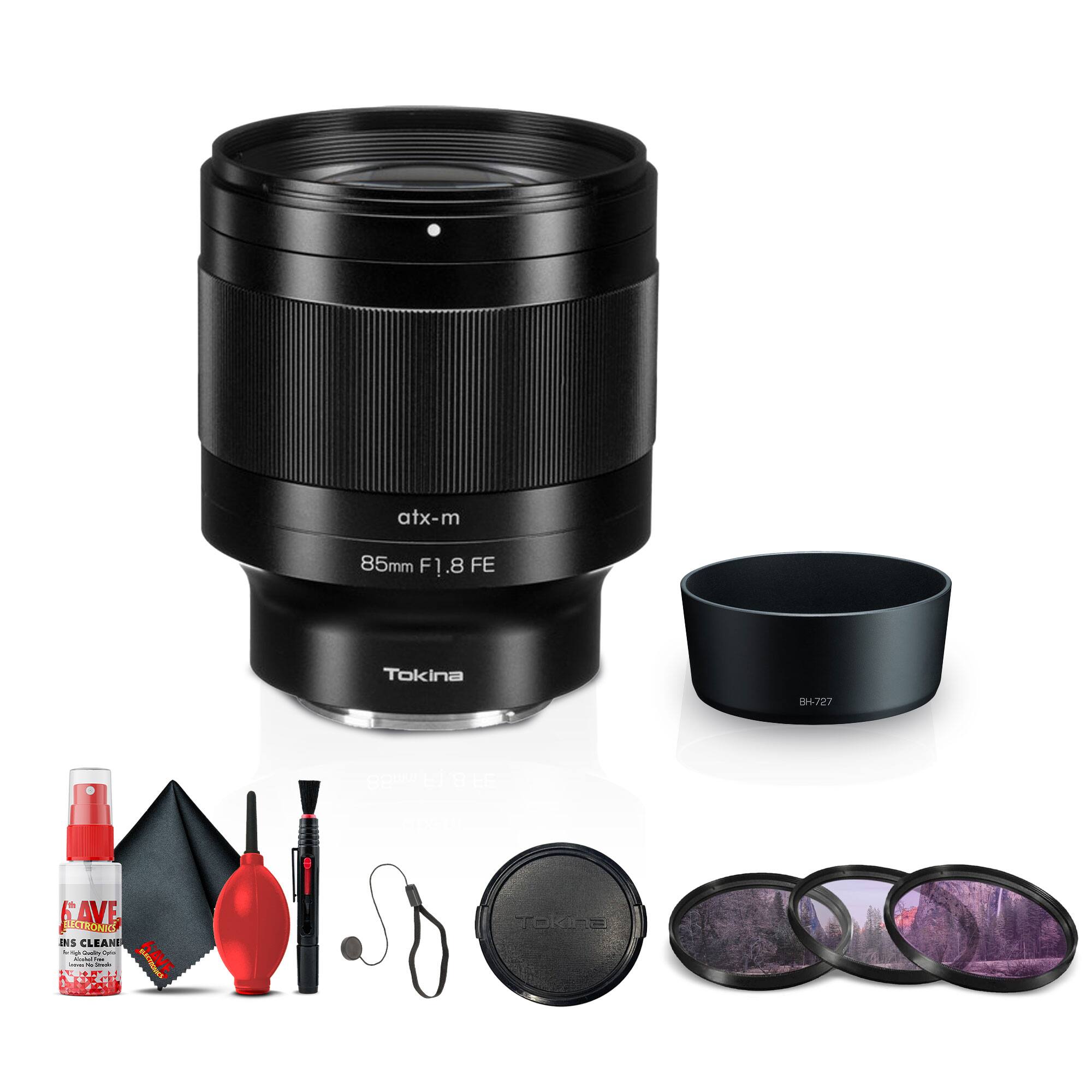 atx-m 85mm F1.8 FE Tokina  
85mm F1.8 FE  
Tokina  
BH-727  
SAVE ELECTRONICS  
Lens Cleaner  
CLEAN  
Tokina