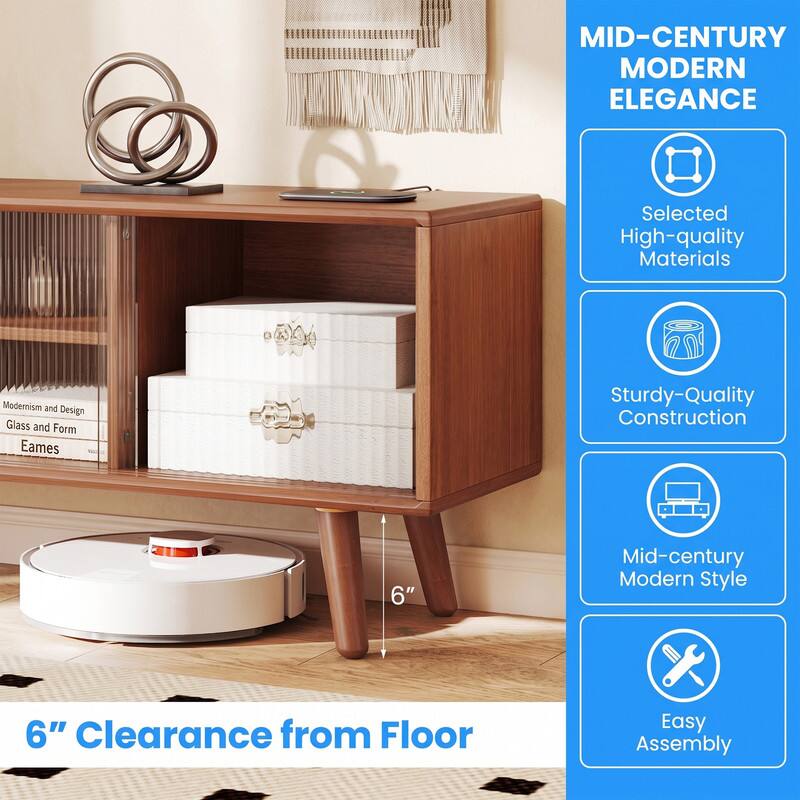 MID-CENTURY MODERN ELEGANCE

Selected High-quality Materials

Sturdy-Quality Construction

6" Clearance from Floor

Mid-century Modern Style

Easy Assembly