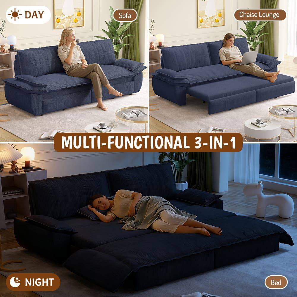 DAY Sofa Chaise Lounge MULTI-FUNCTIONAL 3-IN-1 NIGHT Bed