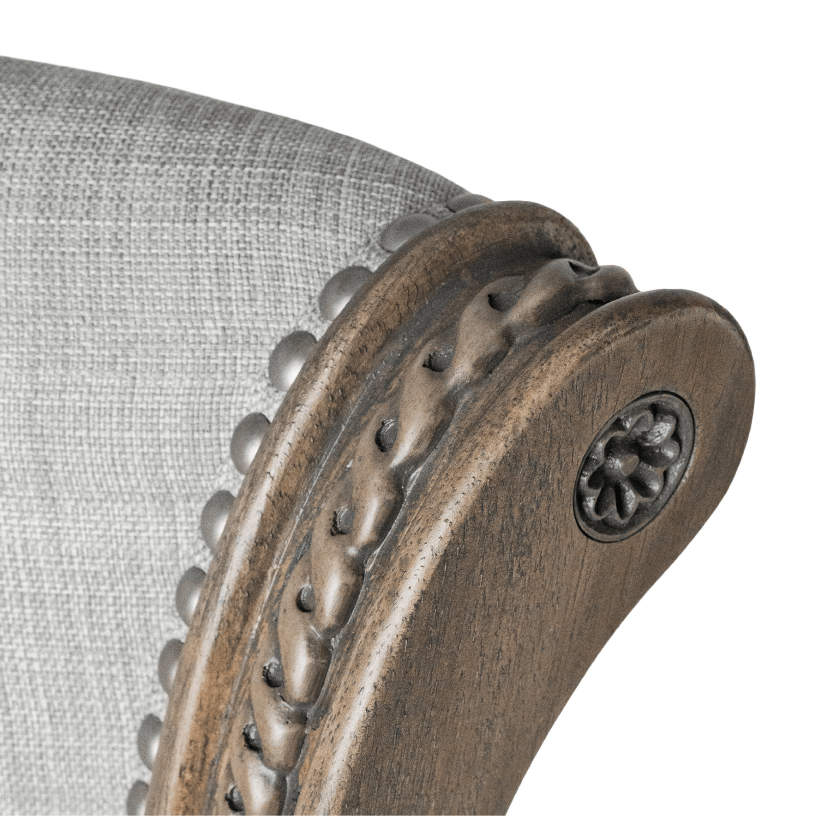 Alt View 6. Maven Lane - 26" Pullman Counter Stool In Reclaimed Oak Finish With Fabric Upholstery - Reclaimed Oak.