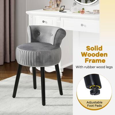 grey dressing table chair with silver legs Dressing Table Accent Chair With Silver Legs Silver Grey Velvet Shell Back Dining Chair Armchair With Chrome