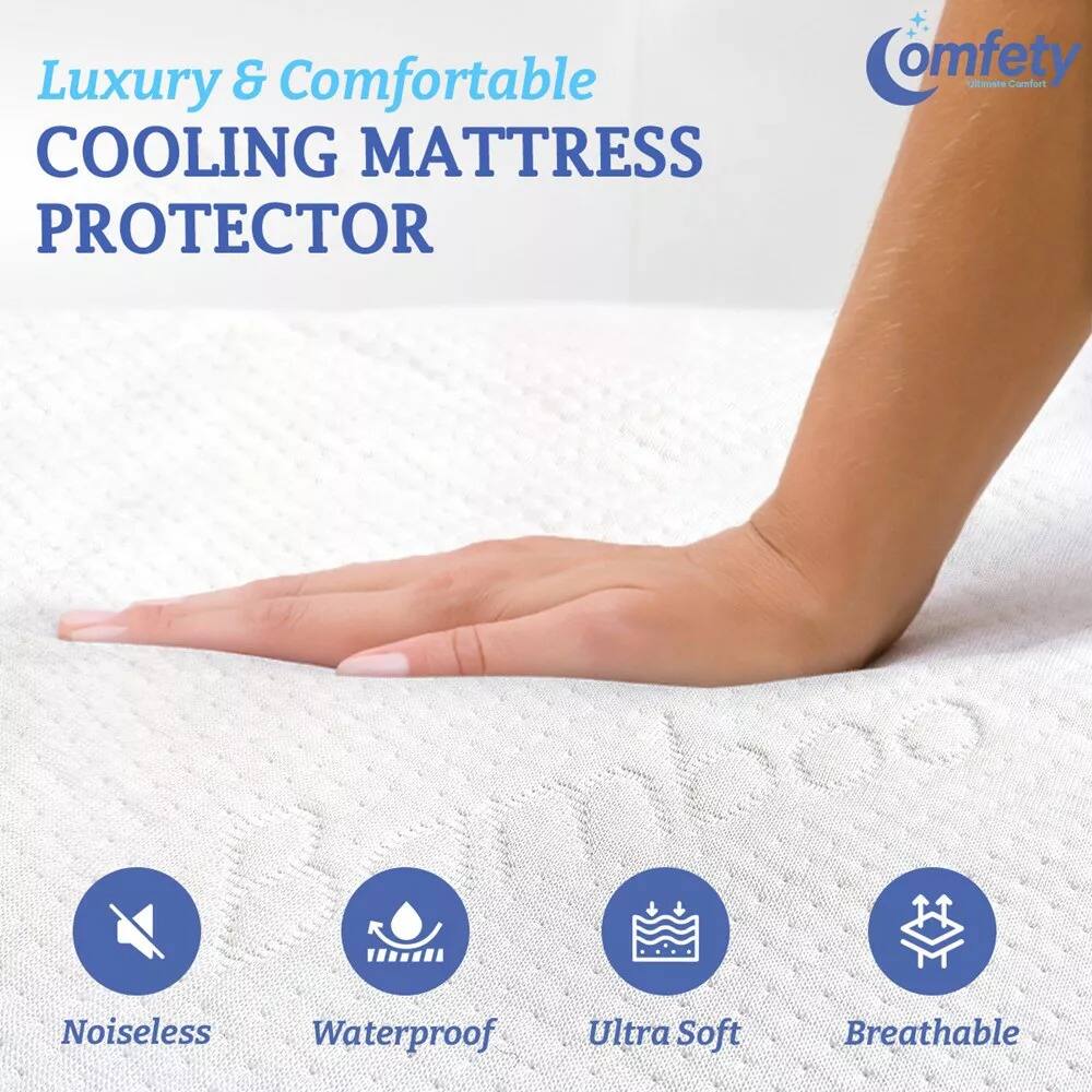 Luxury & Comfortable COOLING MATTRESS PROTECTOR

- Noiseless
- Waterproof
- Ultra Soft
- Breathable