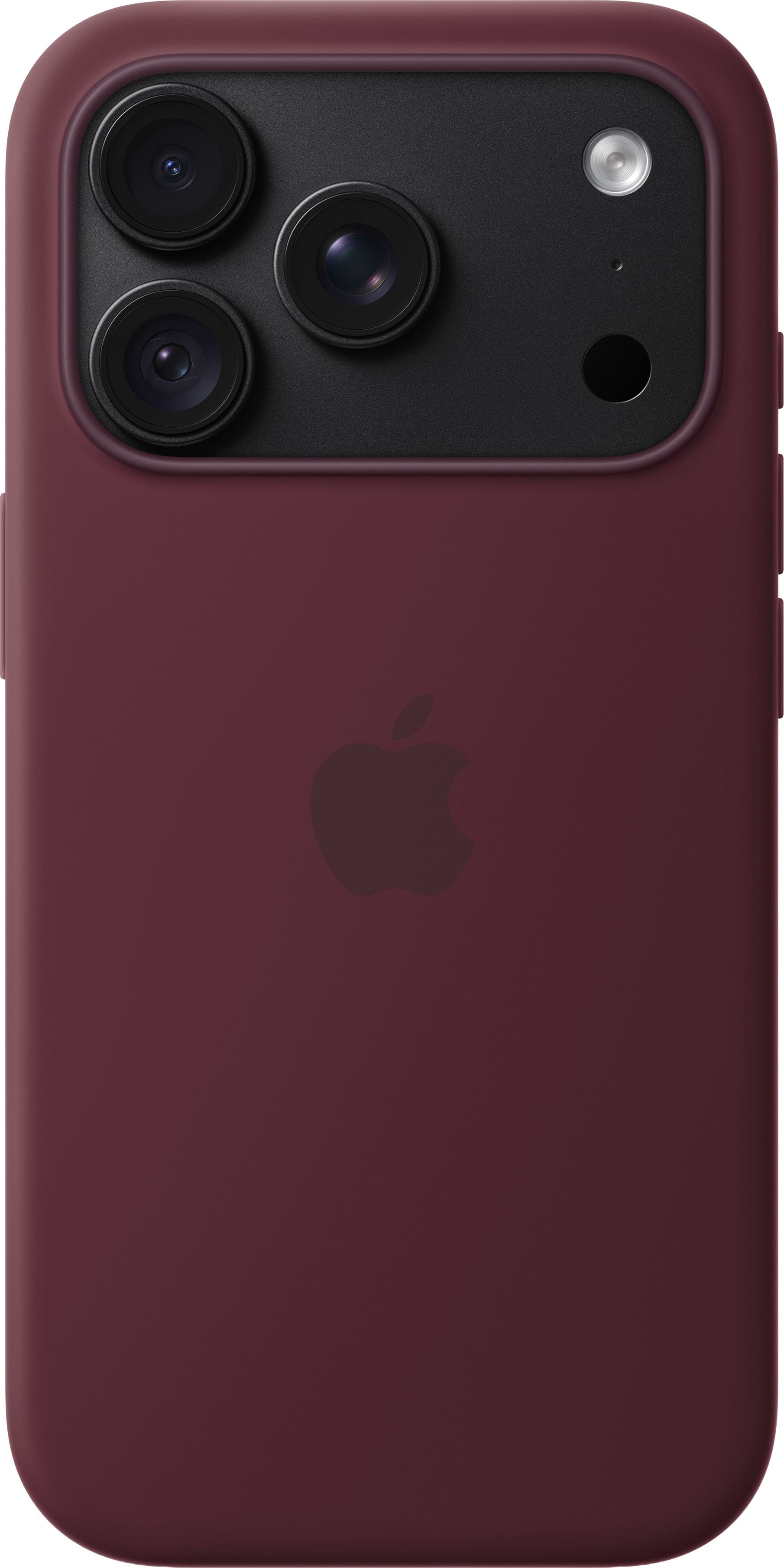 Alt View 3. Apple - iPhone 18 Pro Silicone Case with MagSafe (2026) - Burgundy.
