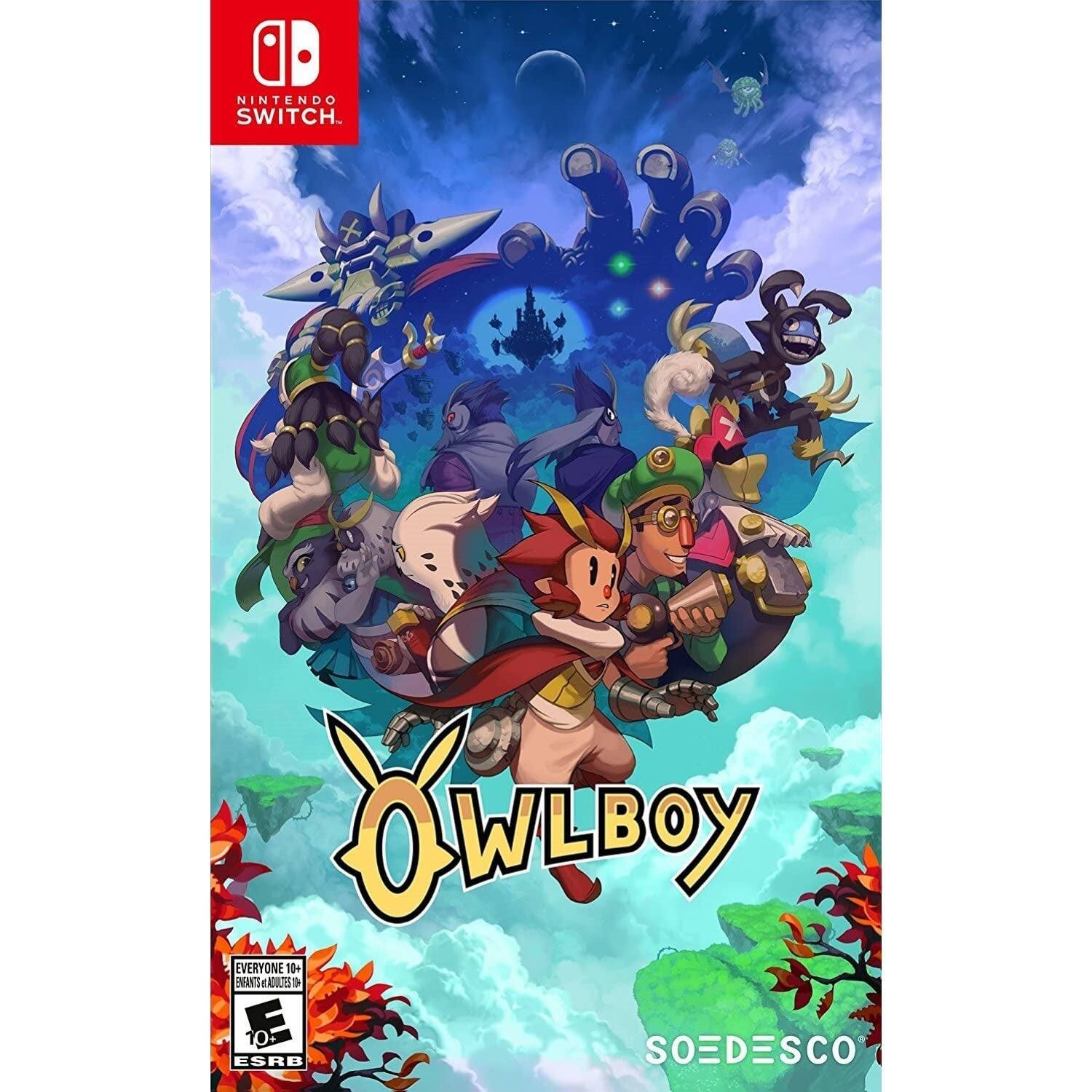 Nintendo Switch  
Owlboy  
Soedesco  

ESRB: Everyone 10+  
E for Everyone 10+  
Content Descriptors: Fantasy Violence - E10+ (Everyone 10+)