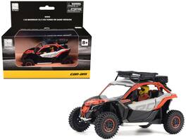 BRP Models - Can-Am Maverick X3 X RS Turbo RR Sand Version Chalk Gray and Magma with Driver Figure 1/32 - Red