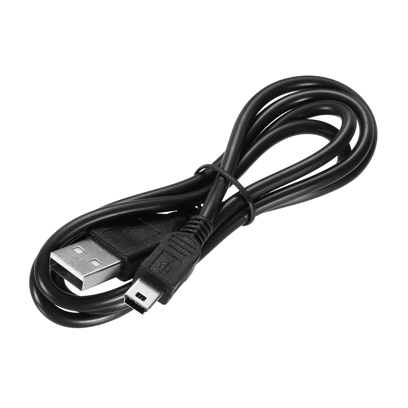Unique Bargains - Mini USB Cable USB A to Mini USB Data Charging Cord for Phone Camera Hard Drive - Black