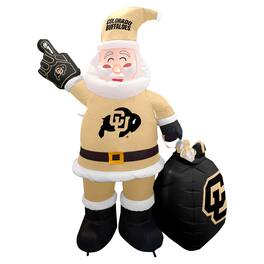 Logo Brands - Colorado Buffaloes 7' Inflatable Santa - Multicolor
