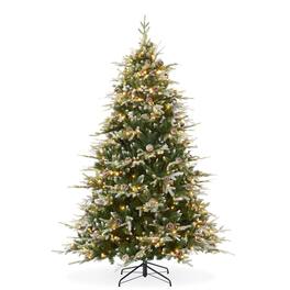 Casafield - Pre-Lit Aspen Fir Artificial Holiday Christmas Tree with Stand - Green