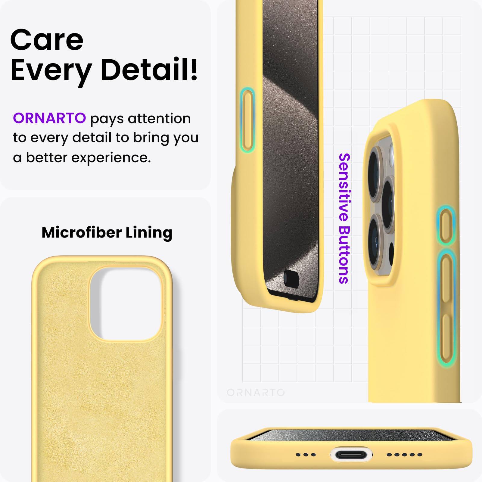 Care Every Detail! ORNARTO pays attention to every detail to bring you a better experience. Microfiber Lining Sensitive Buttons ORNARTO