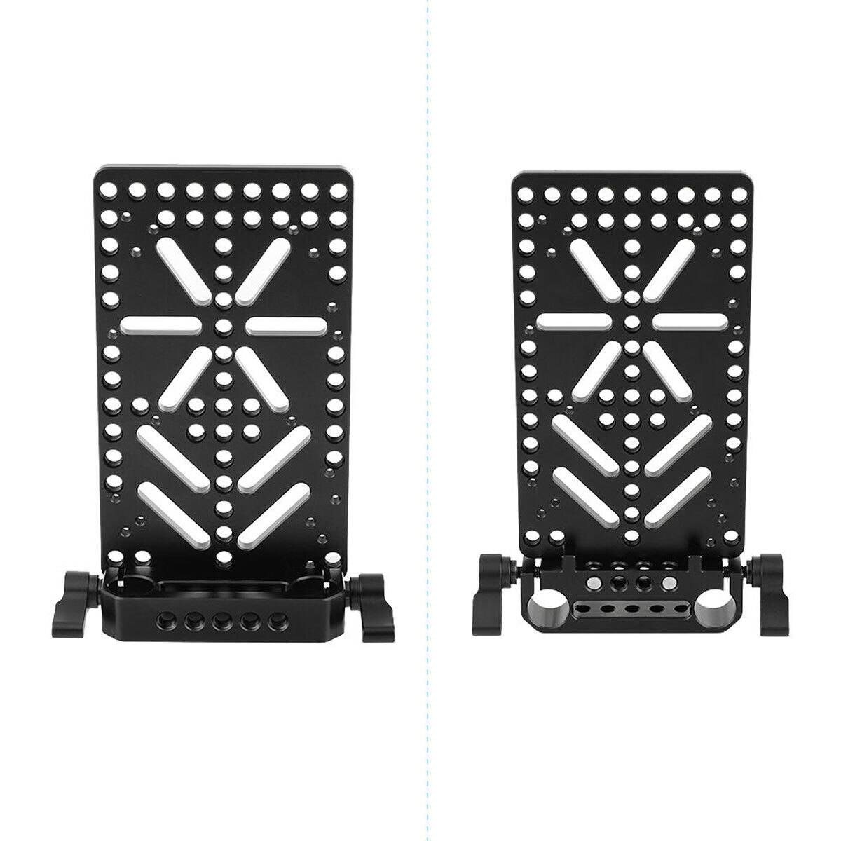 Alt View 3. CAMVATE - CAMVATE Cheese-Style Battery Plate Backboard with 15mm Rail Block Rod Clamp.