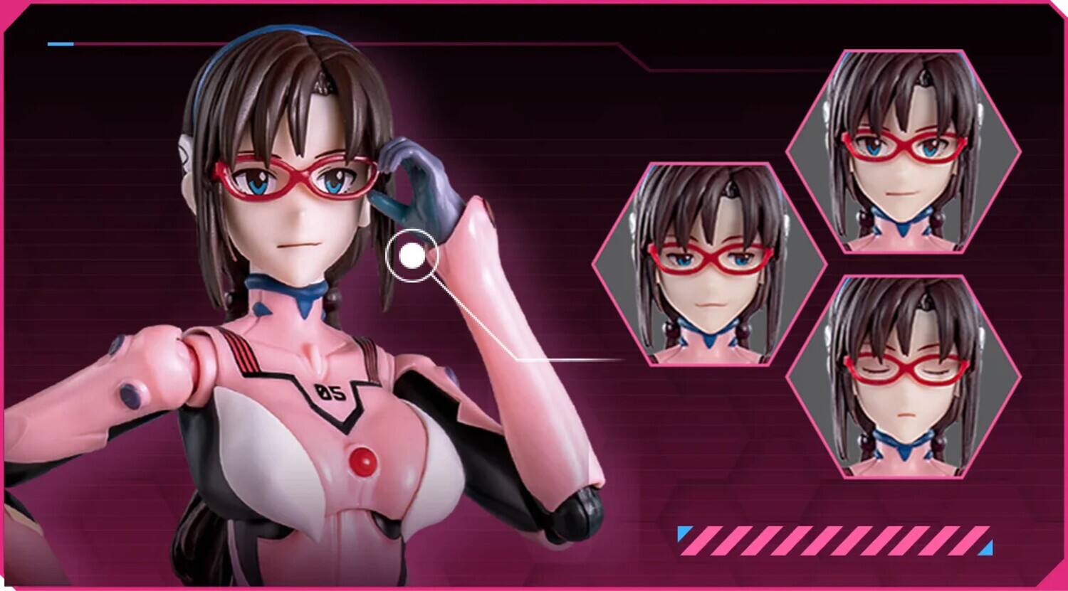 Alt View 2. PopMarket - Blokees - Evangelion - Fantastics - Mari Makinami Illustrious (Plug Suit) Model Kit   - COLLECTIBLES - Multicolor.