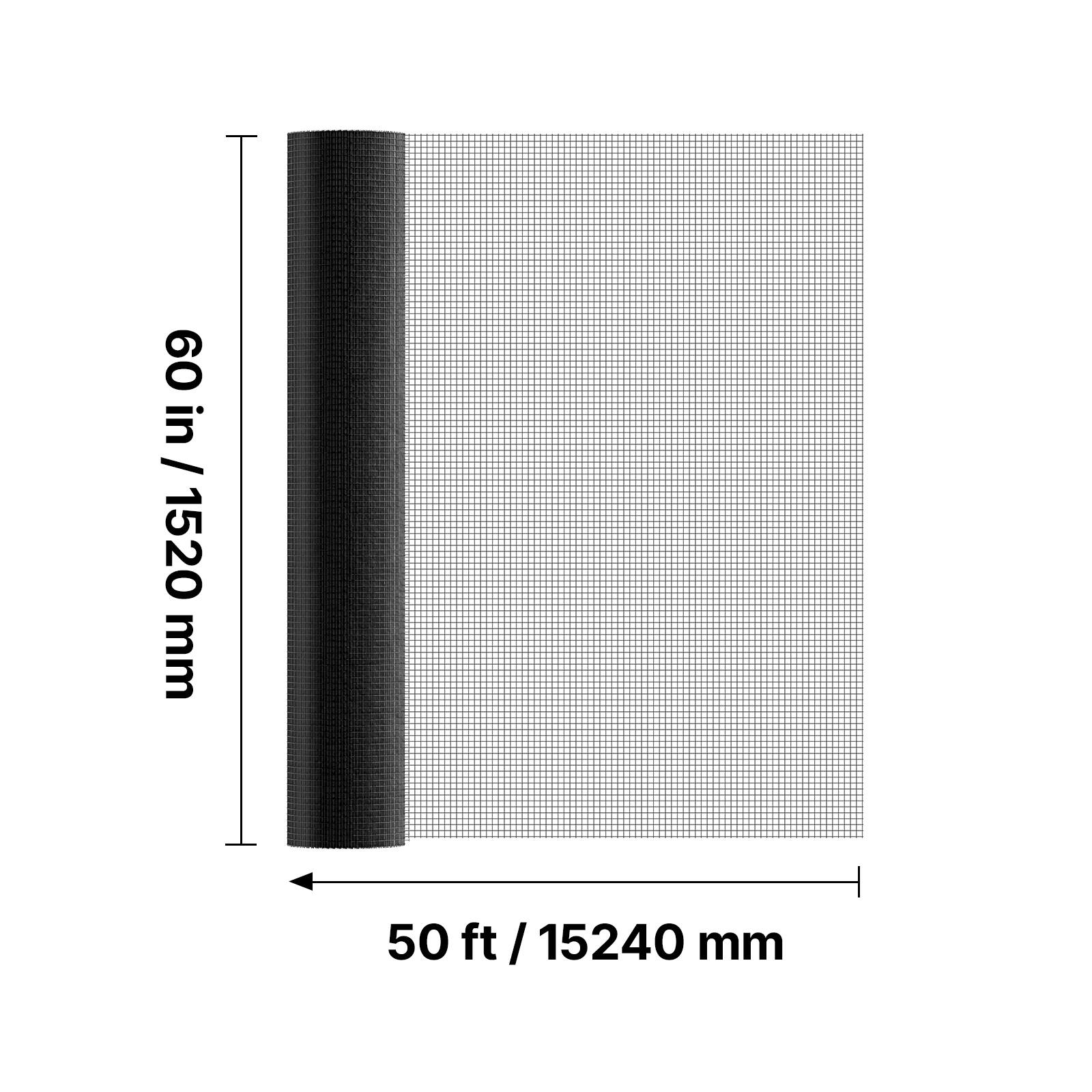 60 in / 1520 mm  
50 ft / 15240 mm