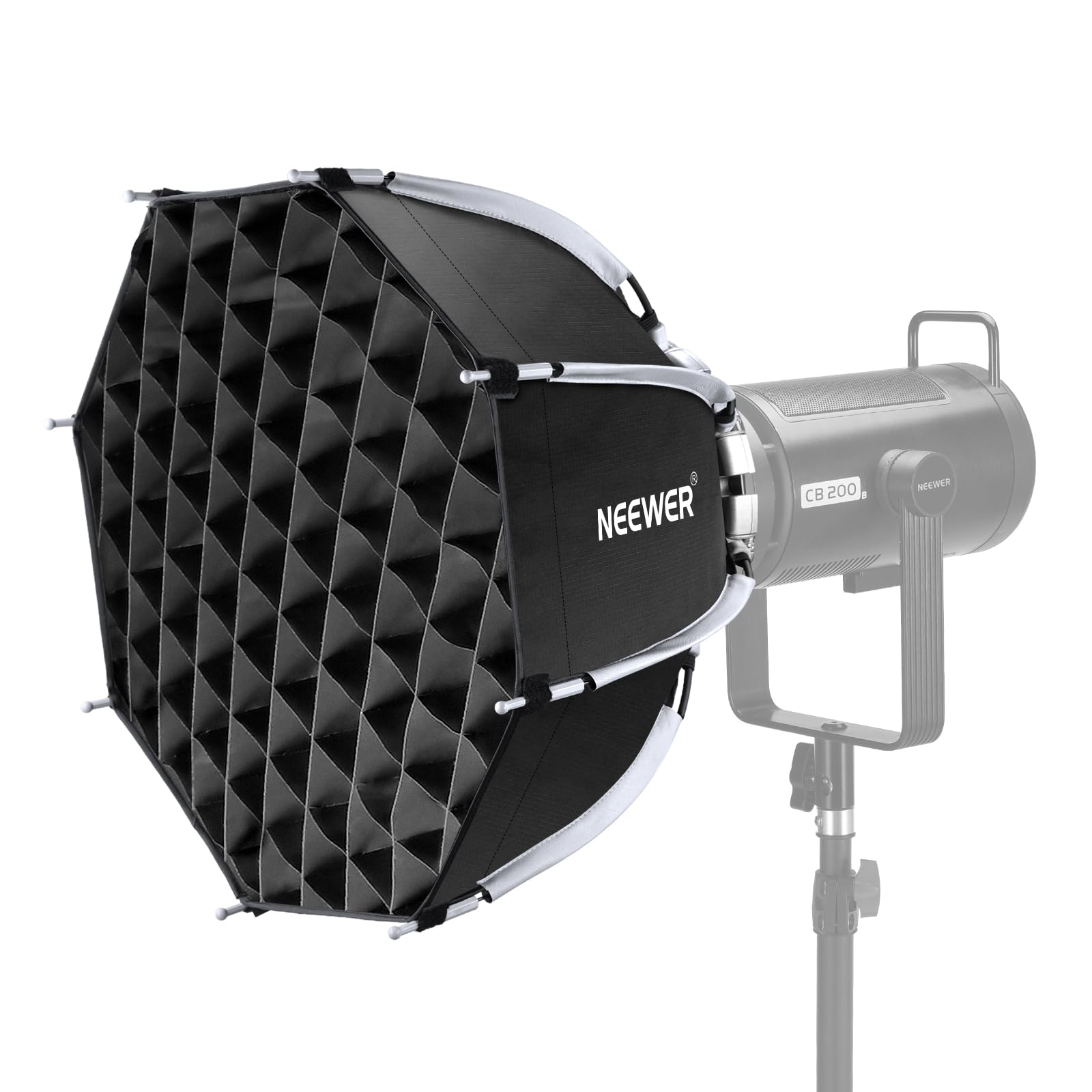 Neewer - 18" Octagonal Softbox with Bowens Mount - Quick Release Kit with Honeycomb Grid & Diffusers