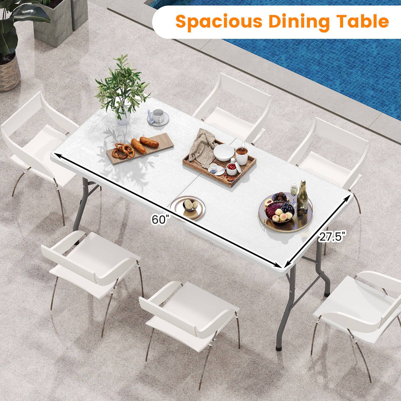 Spacious Dining Table  
60" x 27.5"
