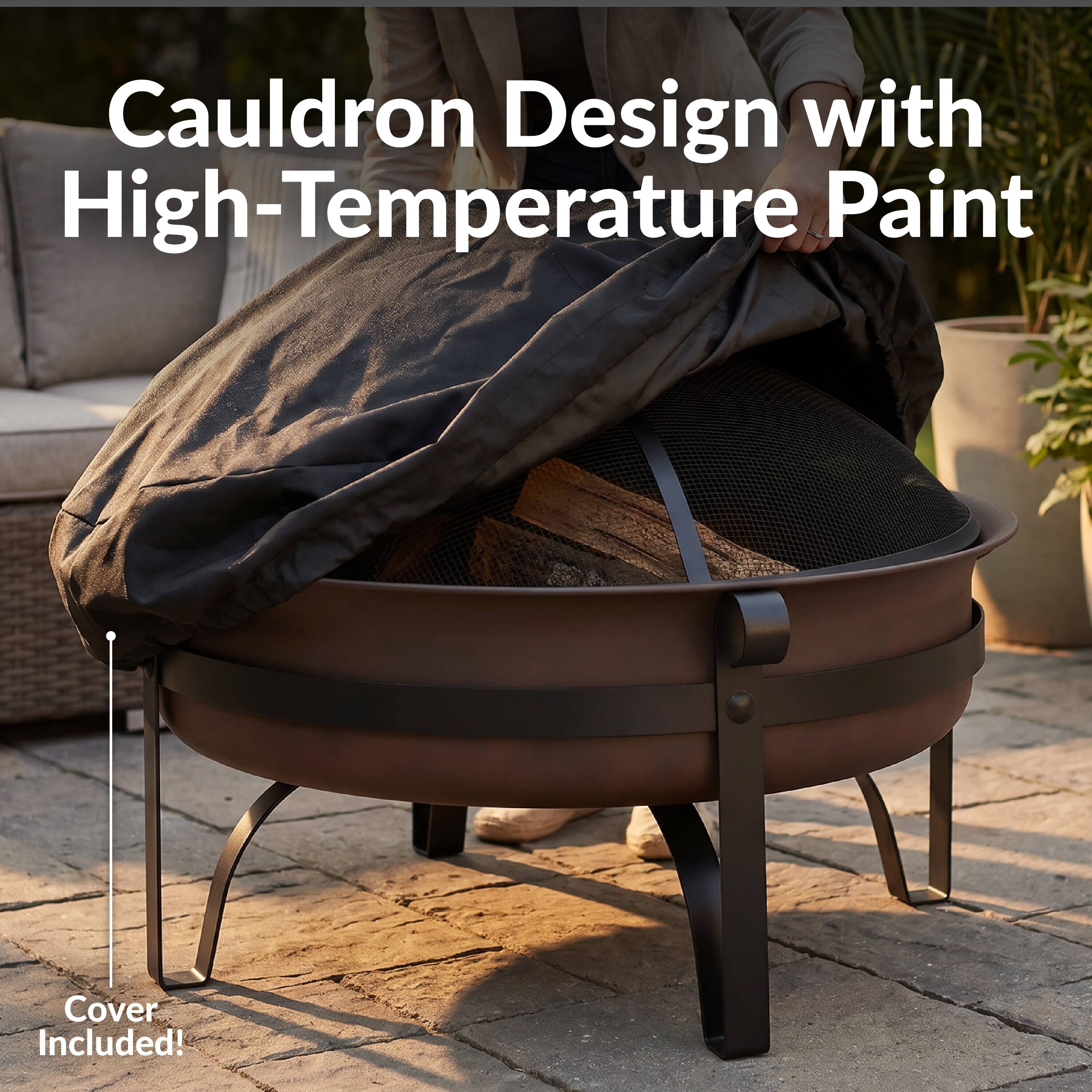 Cauldron Design with High-Temperature Paint Cover Included!