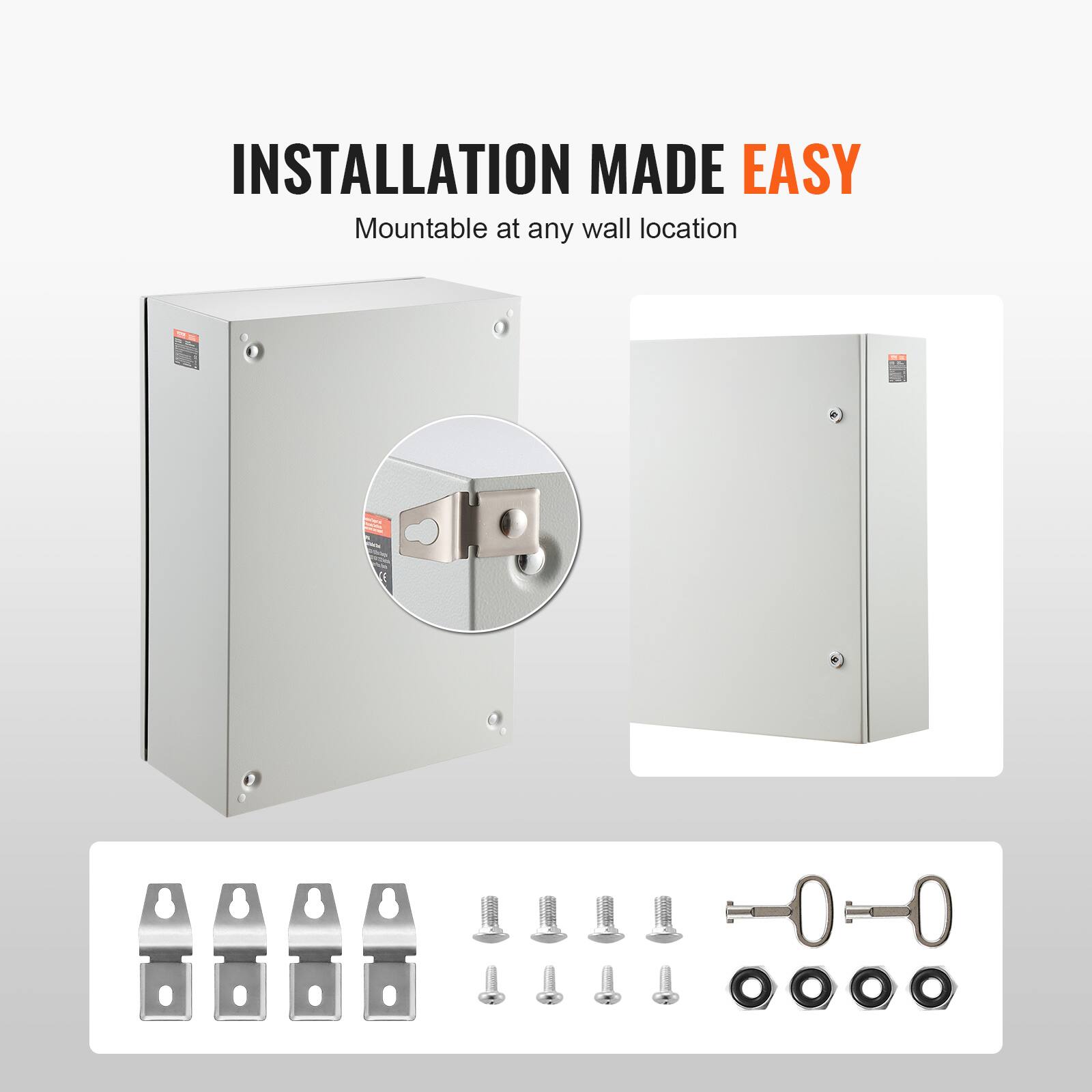 INSTALLATION MADE EASY  
Mountable at any wall location