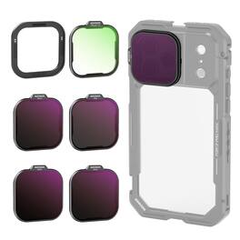 Neewer - ND Filter Set for PA143/PA144 Phone Cage, ND8/16/32/64 & 1/4 Diffusion, Magnetic Backplate