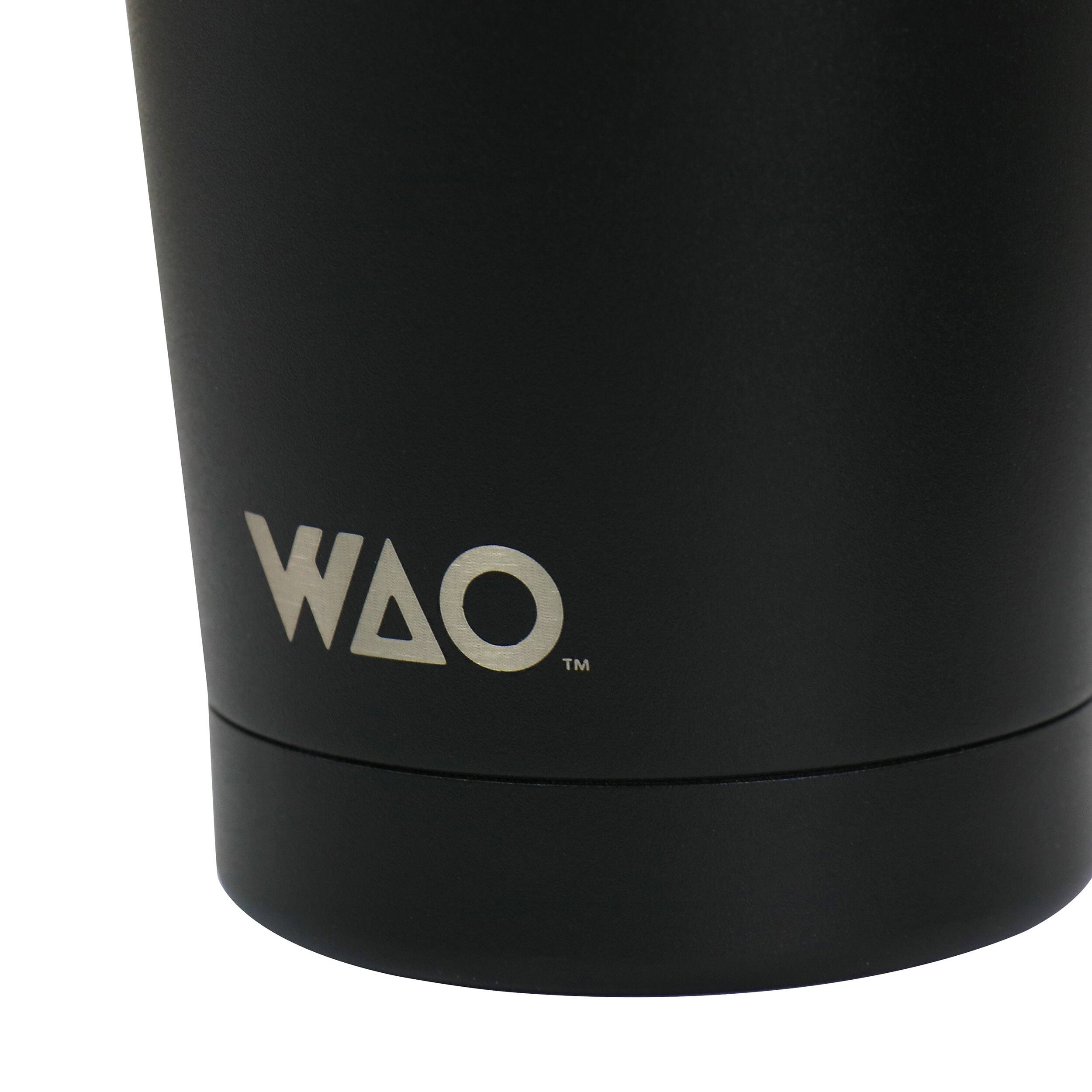 Alt View 5. Gibson - WAO 18oz  Thermal Tumbler with Acrylic Lid in Matte Black - Black.