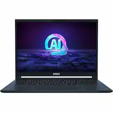 Angle. MSI - Stealth 14 AI Studio A1V 14" 165 Hz Gaming Laptop 1920 x 1200 (Full HD Plus) -Intel Core Ultra 7 155H -16GB Mem -1TB SDD - Star Blue, Blue.