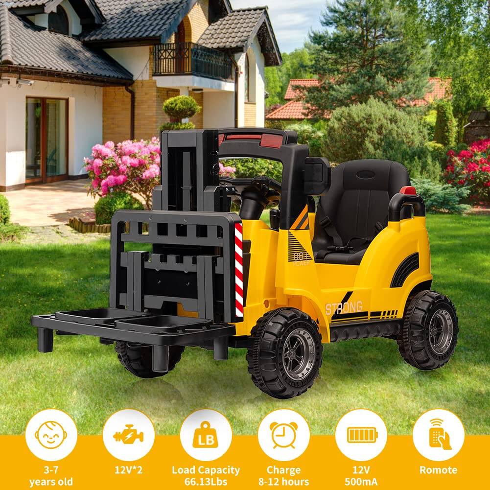 - 3-7 years old
- 12V*2
- Load Capacity 66.13Lbs
- Charge 8-12 hours
- 12V 500mA
- Remote