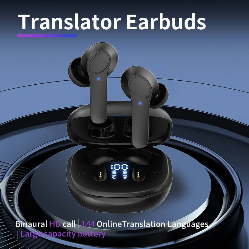 Translator Earbuds

- Binaural HD call
- 144 Online Translation Languages
- Large capacity battery