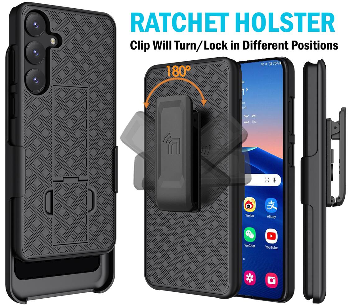 RATCHET HOLSTER  
Clip Will Turn/Lock in Different Positions 180°  
75% 1 S (14)  
Wed Thu  
Weibo Alipay WeChat YouTube