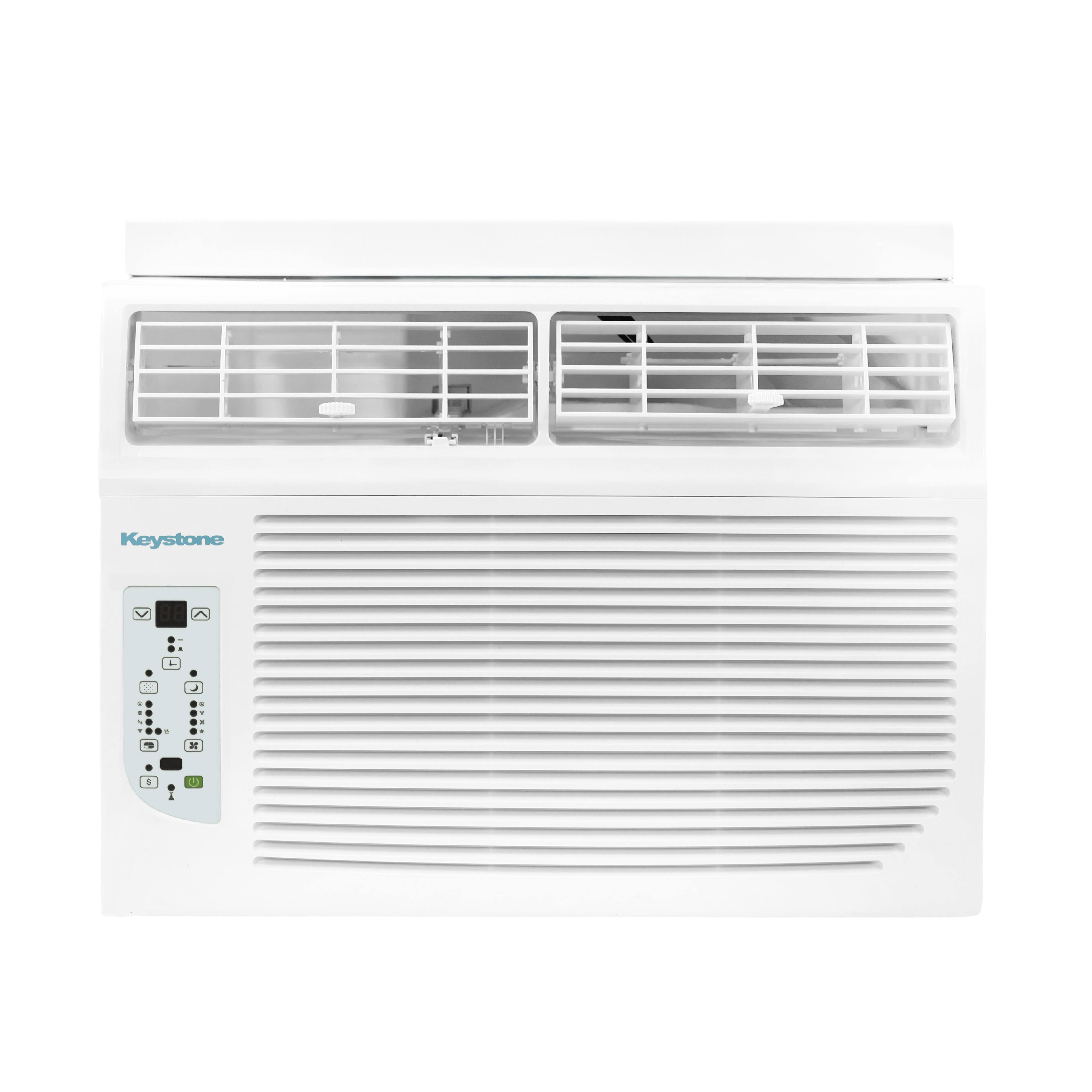 Alt View 11. Keystone - Keystone 12,000/11,600 BTU 230V Window Air Conditioner with 11,000 BTU Supplemental Heat Function - White.