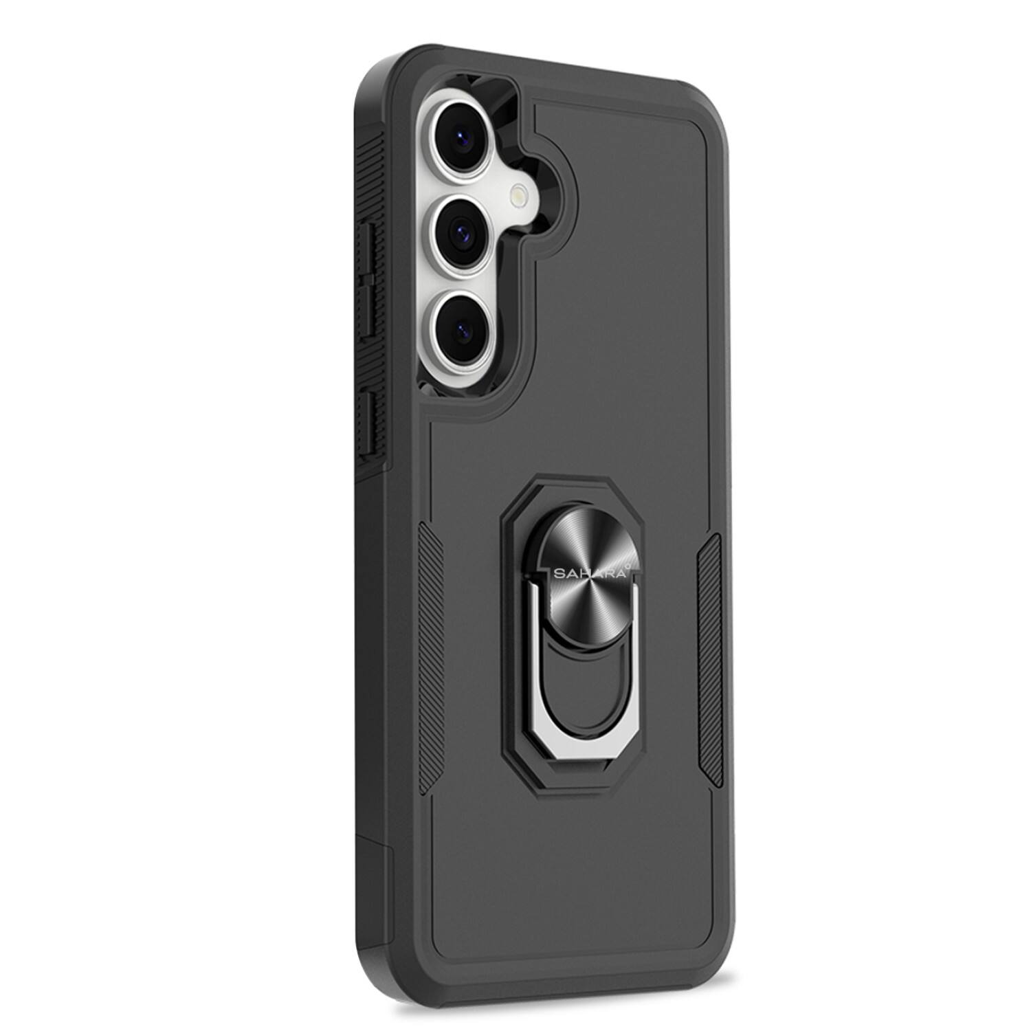 SaharaCase - Raider Series Kickstand Case for Samsung Galaxy S25 FE - Scorpion - Black