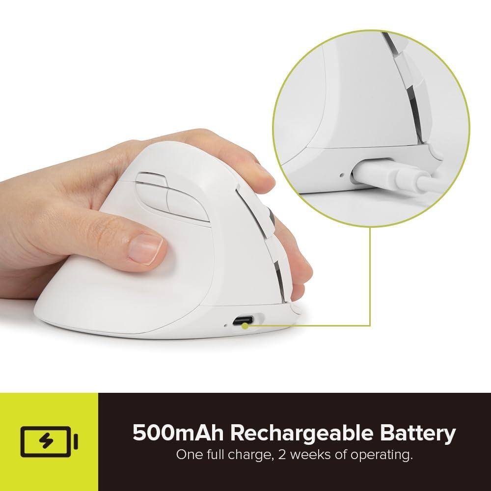 500mAh Rechargeable Battery  
One full charge, 2 weeks of operating.