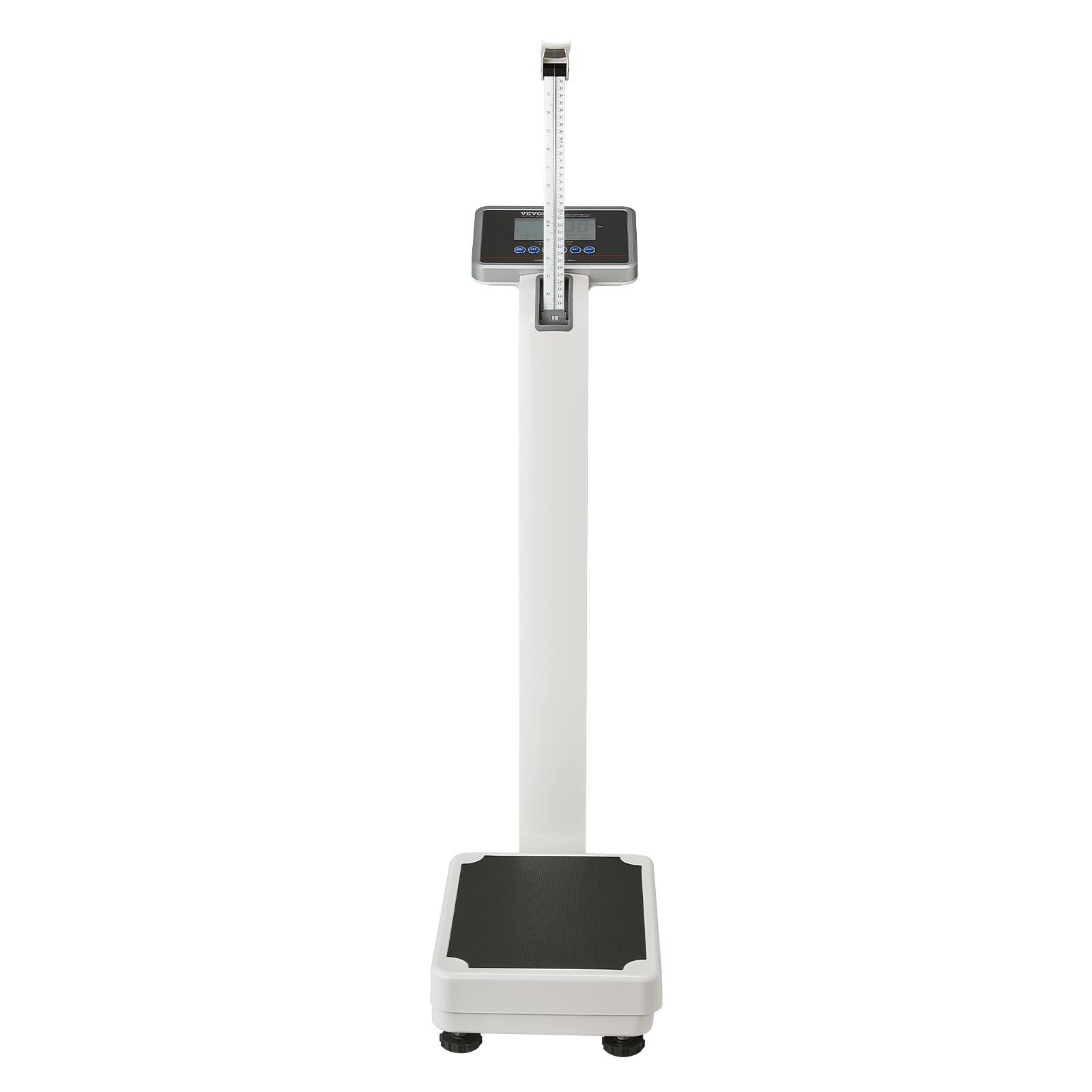 Alt View 5. VEVOR - Medical Digital Scale, Professional Physician Scale for Weight Height, Multi-Function Medical Physician Scale - White.