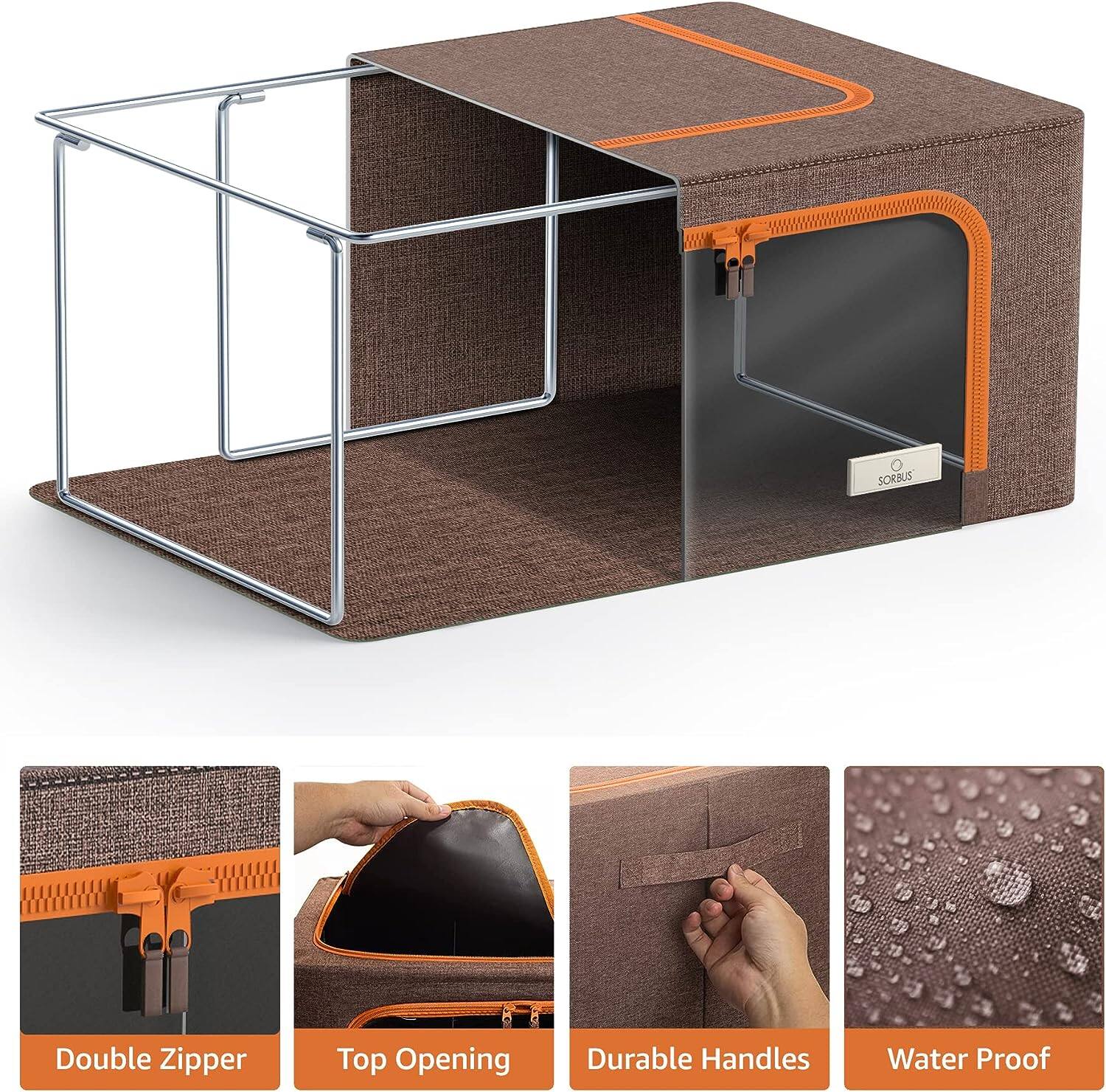 - SORBUS Double Zipper Top Opening Durable Handles Water Proof
- Double Zipper
- Top Opening
- Durable Handles
- Water Proof