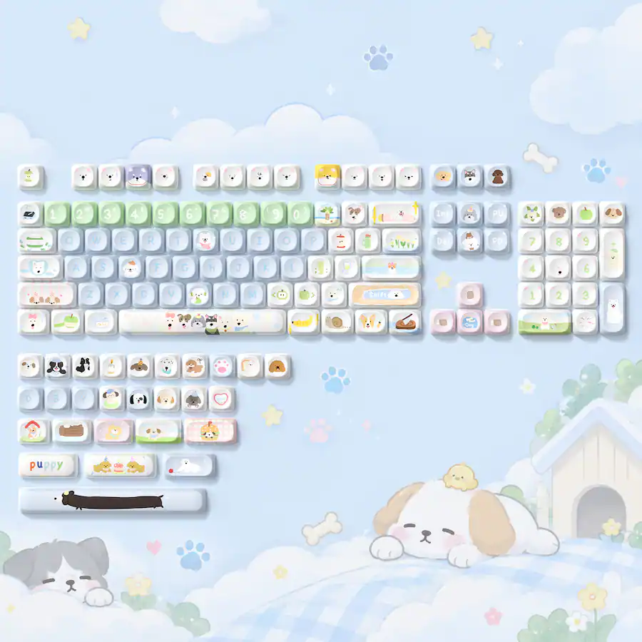 Us$100 Keyboard Layout Womier MOA Profile Keycaps Set, Dye Sub Custom PBT Key caps for 60 65 ...