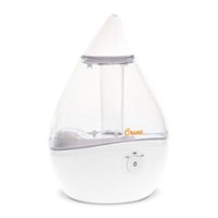 CRANE - 0.5 Gal. Droplet Ultrasonic Cool Mist Humidifier - Clear/White - Front_Zoom