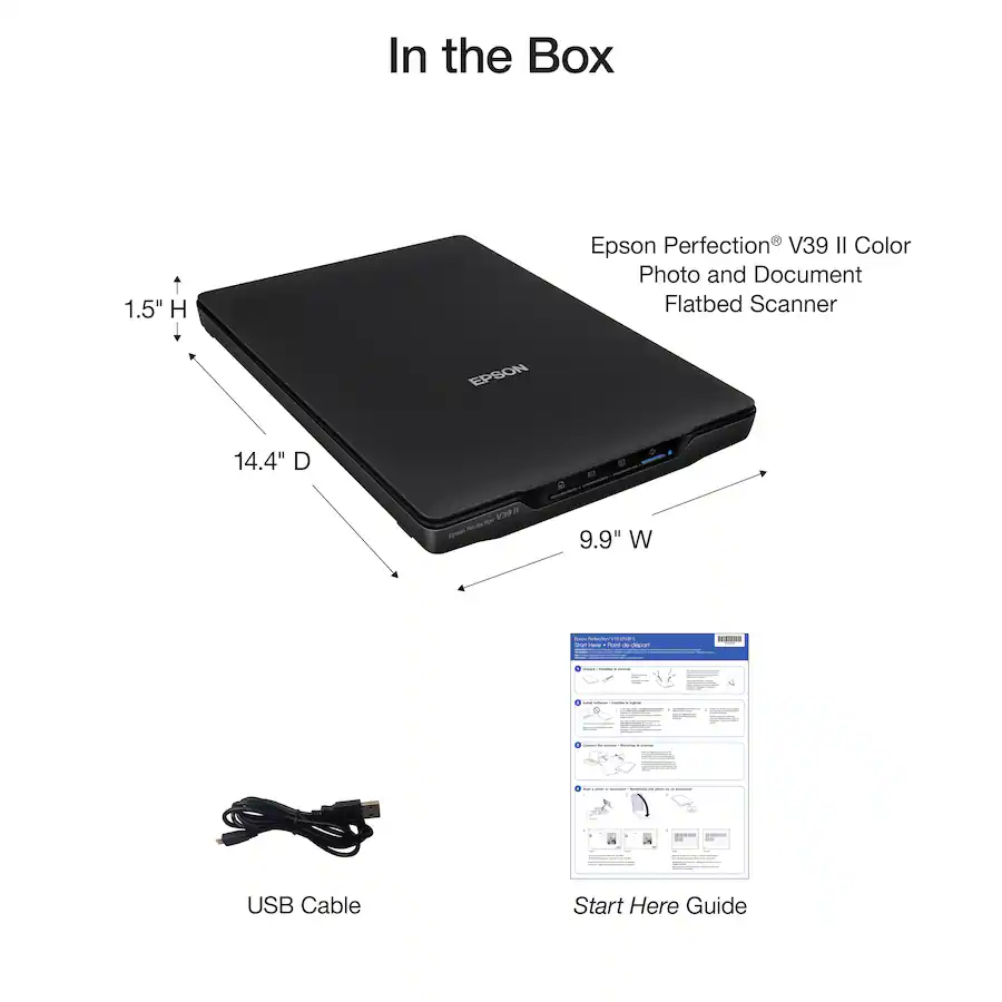 Epson Perfection V39 II Color Photo And Document Flatbed Scanner Black epson-perfection-v39-ii-color-photo-and-document-flatbed-scanner-black