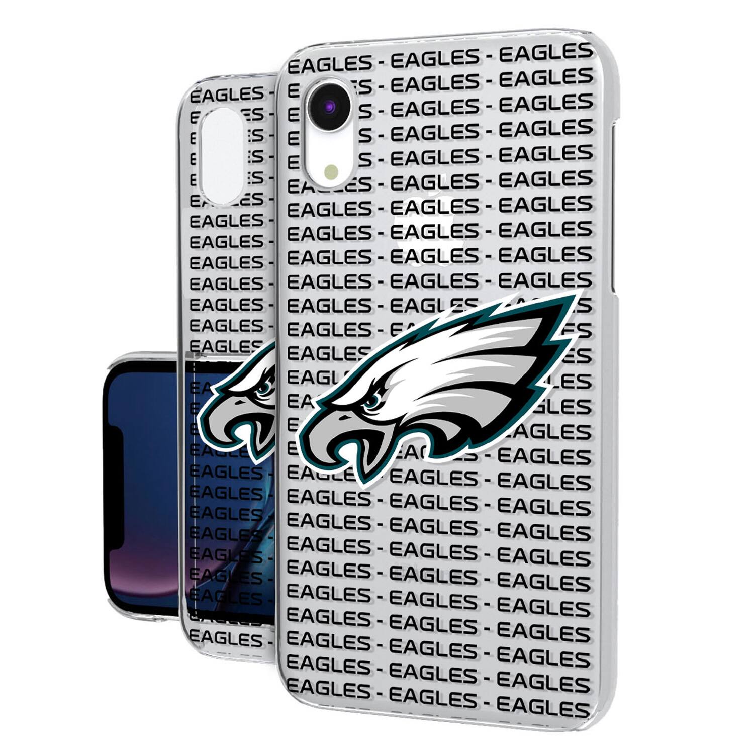 Keyscaper - NFL - Philadelphia Eagles iPhone Clear Text Backdrop Design Case - 15 Pro - Multicolor price history on PriceWatchPro