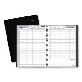 AT-A-GLANCE - DayMinder Four Person Group Daily Appointment Book 11 x 8 Black Cover 12 Month Jan to Dec 2026
