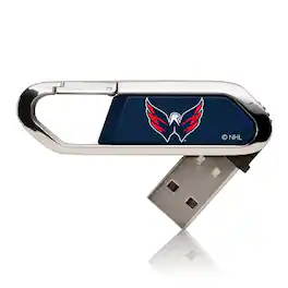 Keyscaper - Washington Capitals Clip USB Flash Drive-16 GB USB-C - Multicolor
