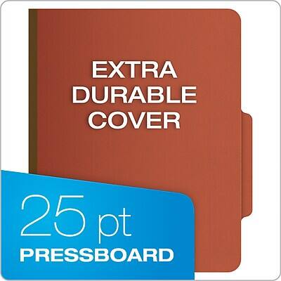EXTRA DURABLE COVER  
25 pt PRESSBOARD
