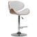 Angle. Simpli Home - Marana Bentwood Adjustable Height Gas Lift Bar Stool - White.